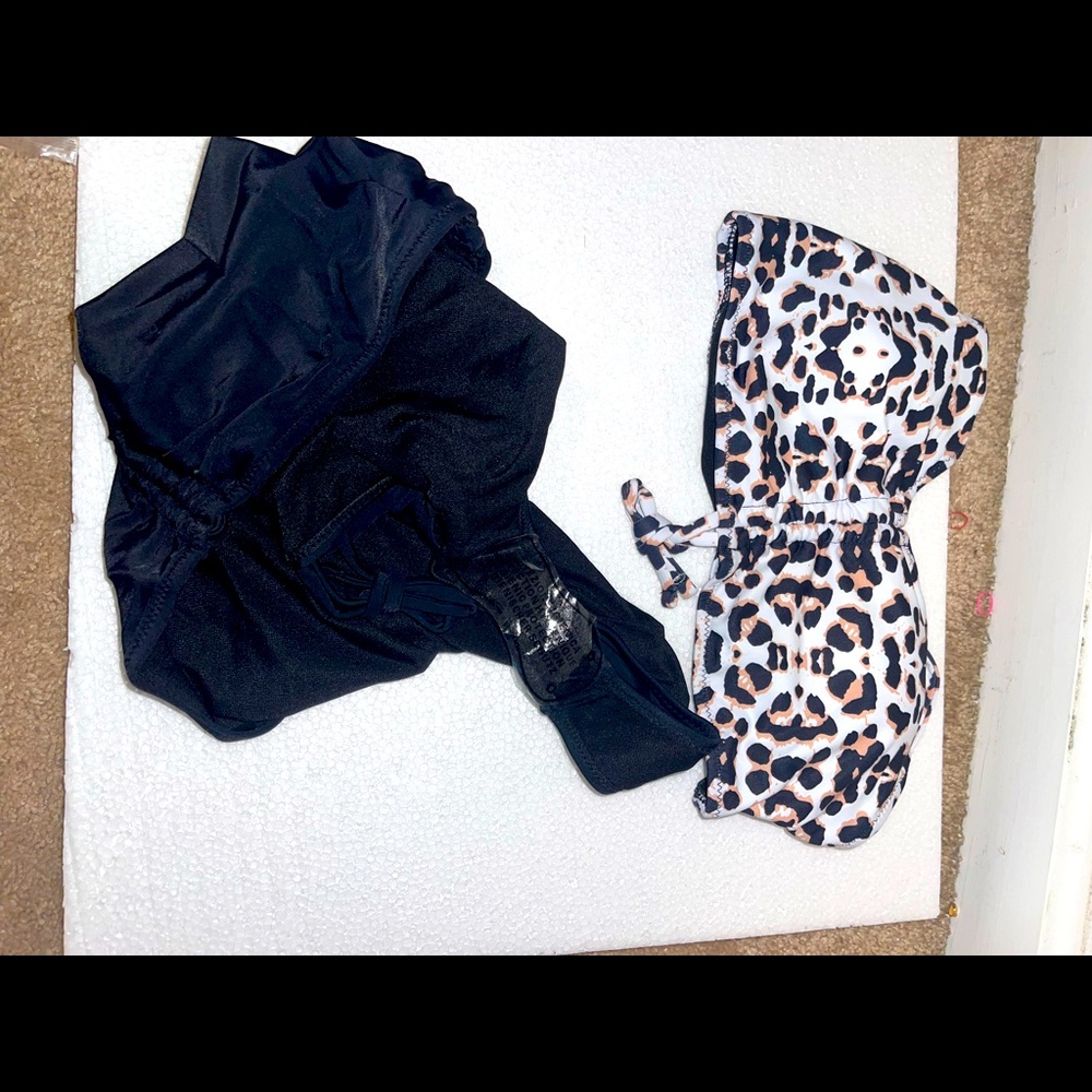 Brand new Womens Sexy High Waisted Two Piece Swimsuit Tummy Control Swimwear
